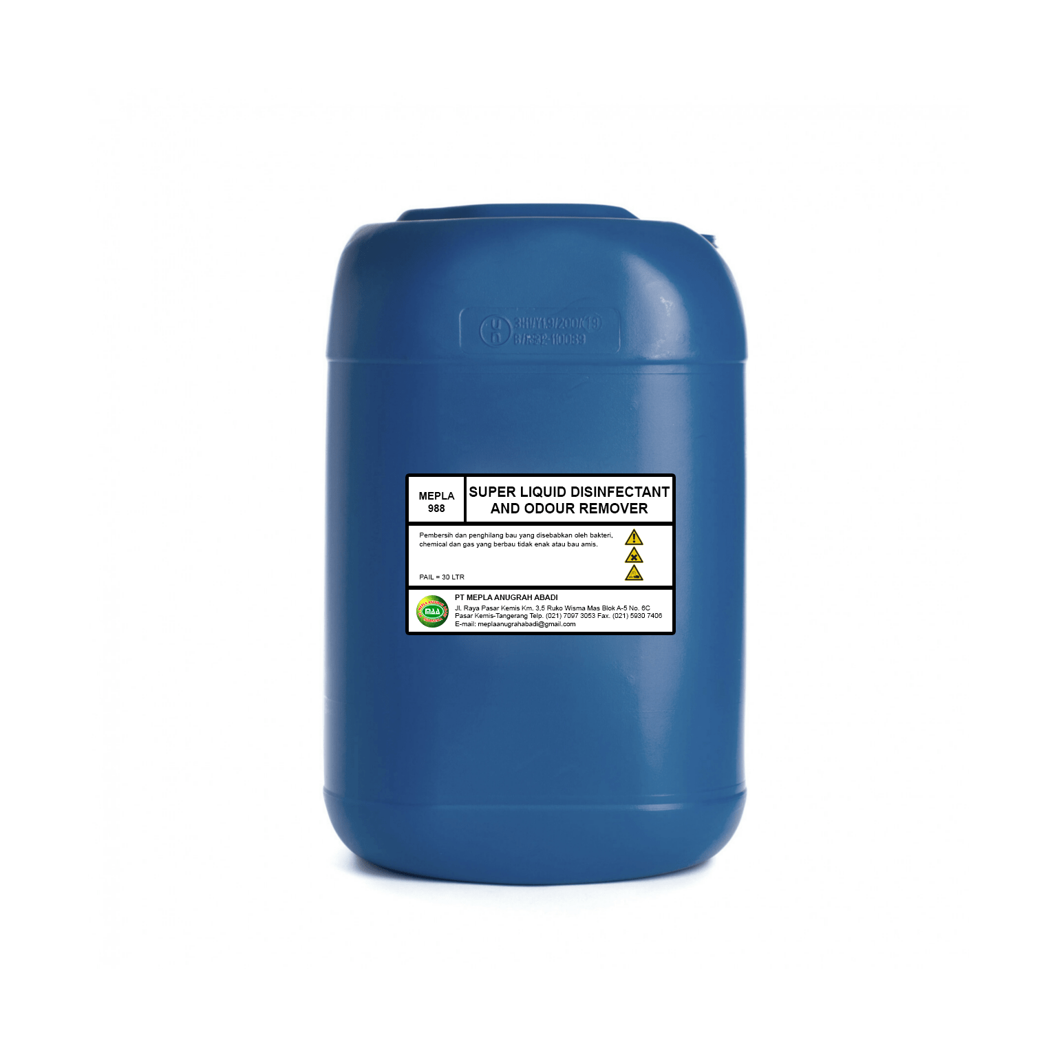 Pembersih dan penghilang bau yang disebabkan oleh bakteri, chemical dan gas yang berbau tidak enak atau bau amis. Dapat digunakan pada pabrik makanan, peralatan perikanan, toilet dll. Tidak beracun dan mudah menggunakannya.