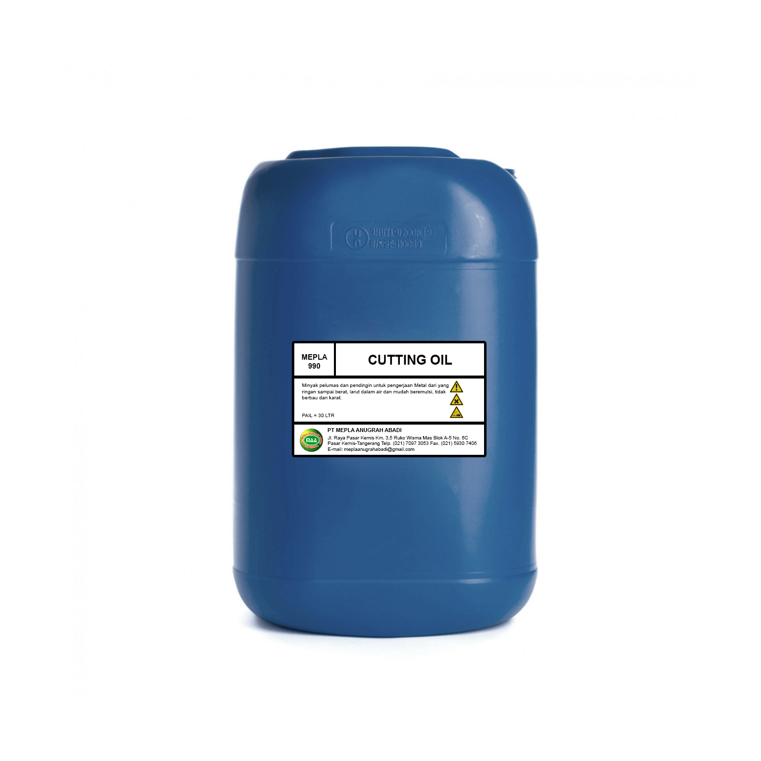 Minyak pelumas dan pendingin untuk pengerjaan Metal dari yang ringan sampai berat, larut dalam air dan mudah beremulsi, tidak berbau dan karat.